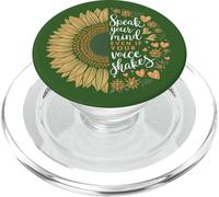 Speak Your Mind Even If Your Voice Shakes Sunflower PopSockets PopGrip for MagSafe