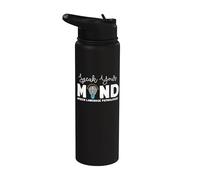 Speak Your Mind Speech Language Pathologist SLP Therapy Stainless Steel Insulated Water Bottle