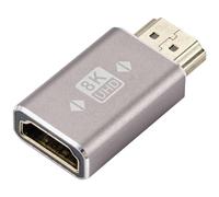 Speaka Professional SP-11302000 HDMI Adapter [1x HDMI Male to 1x HDMI Female] Grey UHD 8K @ 60 Hz, UHD 4K @ 120 Hz
