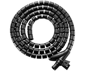 SpeaKa Professional SP-13402972 Spiral cable wrap Black PE 25mm x 1m