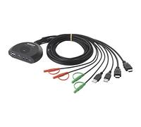 Speaka Professional SP-KVM-210 2 Port KVM switch HDMI Keyboard 4096 x 2160 pixels