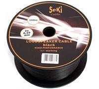 Speaker Cable 2 x 0.50 mm² 100 m Black CCA Audio Cable Speaker Cable