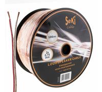 Speaker Cable 2 x 0.75 mm² 100 m Transparent CCA Audio Cable Box