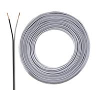 Speaker Cable 2 x 0.75 mm² CCA - Audio cable - white - 25 m - Cable