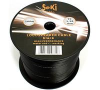 Speaker Cable 2 x 1.50 mm² - 100 m - Black - CCA - Audio Cable - Speaker Cable