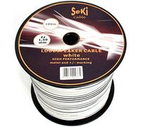 Speaker Cable 2 x 1.50 mm² 100 m on Plastic Spool White