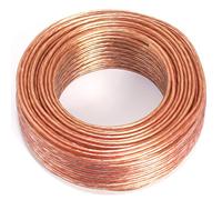 Speaker Cable 25 m 2 x 0.75 mm² 100% CCA Copper Audio Cable Transparent