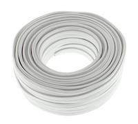 Speaker Cable Flat 2 x 2.5 mm² White 25 m CCA Audio Cable Box Cable