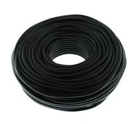 Speaker Cable Round 2 x 1.5 mm² - Black - 50 m - CCA - PA Installation Cable - Audio Cable - Speaker Cable