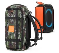 Speaker Carrying Case Backpack Compatible with JBL PartyBox Stage 320/330 | Portable Party Speaker Accessories Storage Shoulder Bag Dust Protective Travel Case with Dual Zipper & Zipper Opening Window