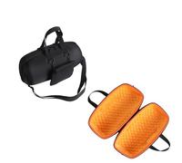 Speaker Carrying Case for JBL Xtreme 5 Speaker Dust-Proof Protective Accessory Shoulder strap (orange lining)