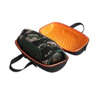 Speaker Case for JBL Xtreme 5, Hard EVA Travel Carrying Portable Storage Bag, Shockproof Dust-Proof Organizer Protective Case Accessory Shoulder Strap (orange lining)