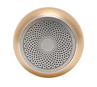 Speaker, Clear Sound Aluminum Alloy Wireless Mini Speaker IP67 Waterproof Handsfree Call with Charging Cord for Car Shower (Gold)