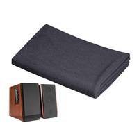 Speaker Cover - Speaker Mesh Fabric - Black Acoustic Fiber Cloth, Stretchable Grille | 1.6x0.5m Thin Soft Elastic, Dustproof Sound Transparent Cover for Cinema Horn Stage Audio Gear