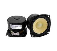 Speaker Driver, 3 Inch Full Range Speaker Driver 4/8 Ohm 15W for DIY Bookshelf Amp Home Theater Pack of 2(8 Ohm Square)