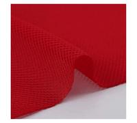 Speaker Fabric, Speaker Grill Cloth Breathable 3D Mesh Fabric Air Layer Solid Color Handcraft DIY Upholstery Make Chair Speaker Dustproof Soundproof Net Cover Cloth(Red)