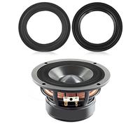 Speaker Foam Surround Kit, 2pcs Perforated Rubber Surround Rings Subwoofer Foam Edge Woofer Repair Part for Car Door Speaker Baffles Enhancer (4 Inch)