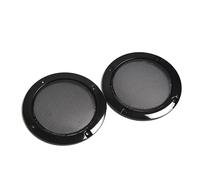 Speaker Grill Cloth,Speaker Fabric 2PCS 2 inch 3 4 Black Replacement Round Speaker Protective Mesh Net Cover Grille Circle Accessories(3 inch)