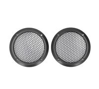 Speaker Grill Guard Protector 2pcs Speaker Covers Black Round Speaker Grill Mesh Deco Ive Subwoofer with 8 Screws OD 97mm for Car Speakers (Black)