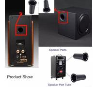 Speaker Guide Hole for Live Audio Systems | Reverse Tube Design | ABS Plastic Bass Subwoofer Port Tube | Compatible with 2 to 8 Inch Spea(HOLE DIAMETER 53MM)