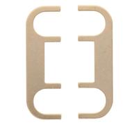 Speaker Jumper Plates, 1 Pair Pure Copper Gold Plated 45mm Bridge | Small Straight Design, Smooth Flat Contact, Studio Audio Installations, Car Audio Installations, Bi-Wiring