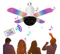 Speaker Light Bulb,Wireless Light Bulb Speaker - Bright Smart Light Bulbs with Four Fan Colorful and White Modes for Home