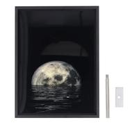 Speaker Light Painting, Bluetooth Speaker Moon Above The Water Decoration Night Light Picture Home Decoration Novelty Speakers for Bedroom Living Room Gift