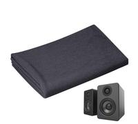 Speaker Mesh Fabric - Acoustically Transparent Speaker Grille Cover Cloth, Black Stretchable Dustproof Stereo Fabric | Breathable Mesh Protective Shield for Cinema Engineering Subwoofer Stage Audio Eq