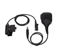 Speaker Mic for PD600 PD602 PD605 PD662 PD665 PD680 PD682 PD685 X1p X1e, 7.1mm U94 PTT Two Way Radio Speaker Walkie Talkie Speaker with Clips, High Strength PTT