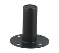 Speaker Pole Socket 35mm Internal Top Hat Adapter, Metal | Mounting Bracket Stand with Flat Base and Screw Holes for DJ Equipment, Black Finish, for durable Iron Construction for(Y290)