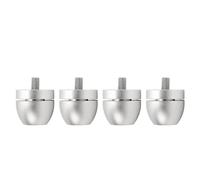 Speaker Silencer Feet Speaker Shockproof Pads, Amplifier Base Pads for CD DVD Players Studio Recording Equipment (Silver)