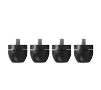 Speaker Silencer Feet Speaker Shockproof Pads, Amplifier Base Pads for CD DVD Players Studio Recording Equipment (Black)