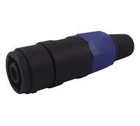 SPEAKER SOCKET, INLINE, 4P; Connector Body Material:Metal Body; Connector Mounting:Free Hanging; Contact Plating:Nickel FM1255; Qty X 1
