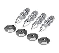 Speaker Spikes 4 Pcs HiFi Speaker Anti Vibration Spikes with Shockproof Cone Base Pads Isolation Spikesstand Foot for Speakerframe Amplifier CD DVD Player