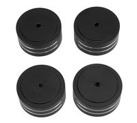 SPEAKER SPIKES PADS, 4 Anti-Slip High Hardness Sperace Isolation Feet Reduces Vibrations for Amplifiers CD DVD Player (Black)