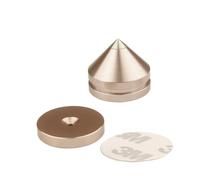 Speaker Stand Aluminum Alloy DAC CD Tripod Subwoofer Power Amplifier Isolation Feet Audio Speakers Foot Spikes Cone Floor Nail(2 package,Rose Gold)