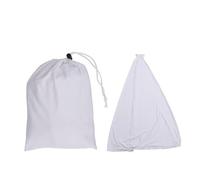 Speaker Stand Cover 360 Degree Stretchable Polyurethane Fiber Speaker Stand Scrim Adjustable Non Slip Fastener for Banquets (White)
