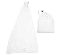 Speaker Stand Cover Cloth, Protective Case for Speaker Tripod, 3 Sided Stretch Cover with Storage Bag, 360 Degree Protection for Music Recording Equipment, Elegant Design for Stage (White)