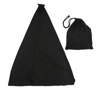 Speaker Stand Cover Cloth, Protective Case for Speaker Tripod, 3 Sided Stretch Cover with Storage Bag, 360 Degree Protection for Music Recording Equipment, Elegant Design for Stage (Black)