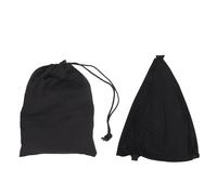 Speaker Stand Cover, DJ Tripod Stretch Skirt Adjustable Polyurethane Fiber Scrim for Standard Speaker Stands with Concealed Cables and Non - Slip Fastener (Black)