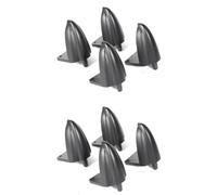 Speaker Stand Feet Spike 8PCS - Damping Isolation Base Pads for Loudspeaker Stands, 15mm Height, ABS Construction, Silver/Black