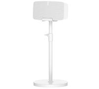 Speaker Stand for Sonos Five & Sonos Play 5 Gen 2 Stand, 1 Pack White | Height-Adjustable 34"-41", Integrated Cable Management, Horizontal & Vertical Mountable, Weighted Wobble-Free Base