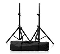 Speaker Stand Kit Pair inc Carry Case DJ Disco PA Speaker Stand Tripod