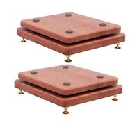 Speaker Stands 2 Pack, Subwoofer Isolation Stand with Fixed Copper Nails for Enhanced Audio Clarity in Home, Office, Music Studio