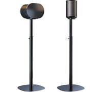 Speaker Stands for Sonos Era-100 & Era-300 - Height Adjustable Floor Stands 29.1''-39'', Dual-Mount Base for Space-Saving Placement, Concealed Cable Management, 11 lbs Max Load, 1 Pair, Black