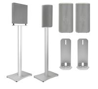 Speaker Stands Pair - Floor Stand Mount Compatible with Sony Bravia Theatre Quad HT-A9M2 Speaker/HT-A9 Speaker/SA-RS5 Wireless Rear Speakers, Surround Sound Speaker Stand with Cable Management up