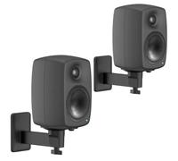 Speaker Wall Mounts Pair with Genelec 8010/8020/8030 Studio Monitor Mounts | Swivel & Tilt Angle Adjustable Mount for Genelec 8010A / 8020D / 8030C;All Metal construction;Space-saving;Easy to Install