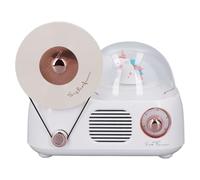 Speaker with Diffuser, Retro Speaker with Light Sleeping Stereo Sound (White)