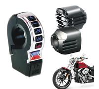 Speakers for motorcycles, wireless handlebar horn with built-in mobile phone charging, waterproof speaker for motorcycle handlebars, suitable for bicycles, scooters, cars, motorcycling, cycling