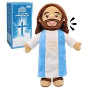 Speaking Jesus Doll - Speaks 36 Bible Verses & 10 Songs, 13” Talking Plush